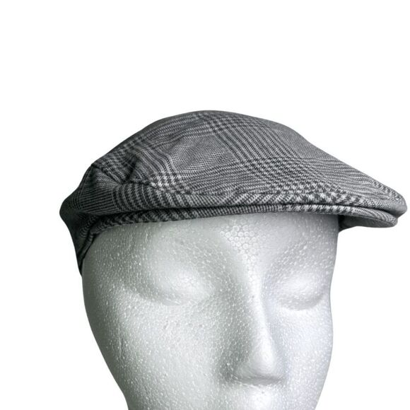 Janie & Jack Boys Houndstooth Golf Flat Newsboy Cap‎ Gray Size 2T-3 - Picture 4 of 7